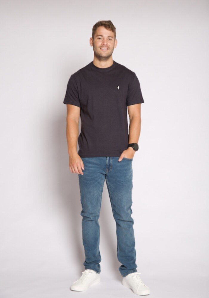 MEN T SHIRT - DARK BLUE