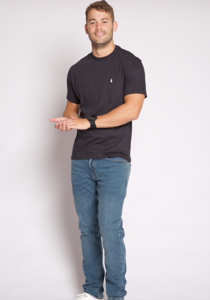 MEN T SHIRT - DARK BLUE - Image 6