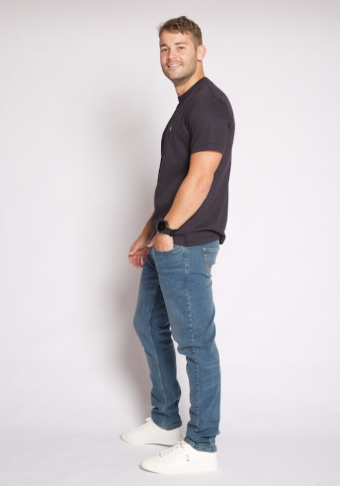 MEN T SHIRT - DARK BLUE - Image 5