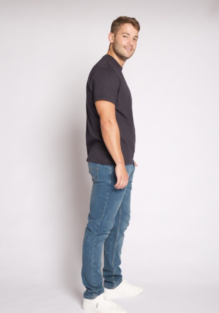 MEN T SHIRT - DARK BLUE - Image 3