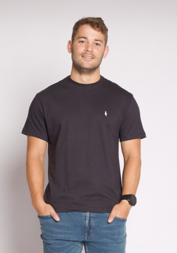 MEN T SHIRT - DARK BLUE - Image 2
