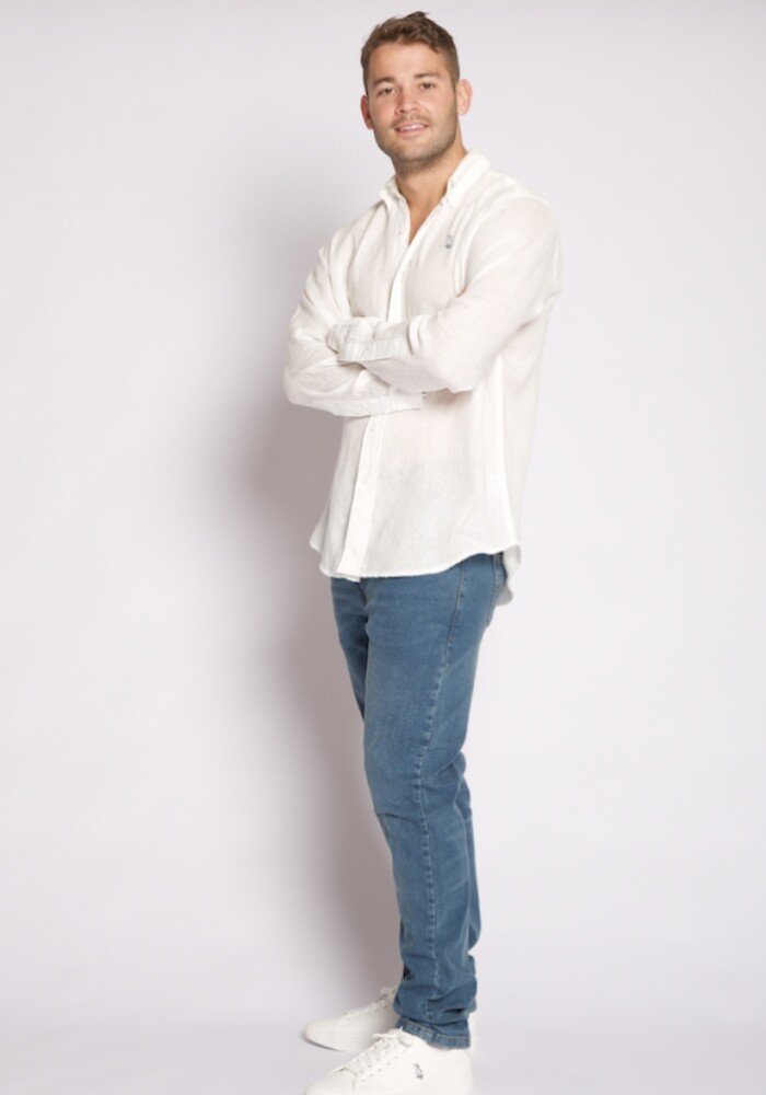 Linen Shirt – WHITE – Kokatoos